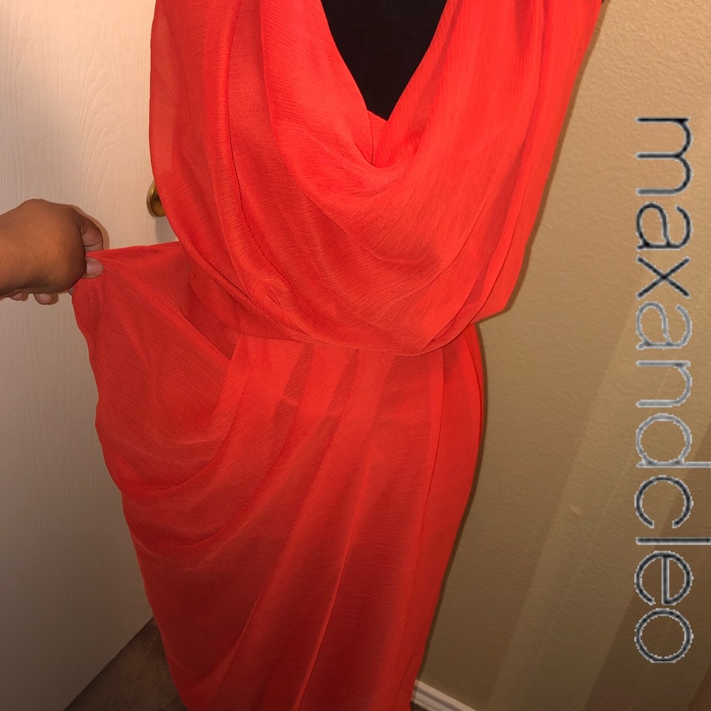๐๐MAX & CLEO Cami Halter Chiffon Dress Sz 8 - Picture 6 of 8